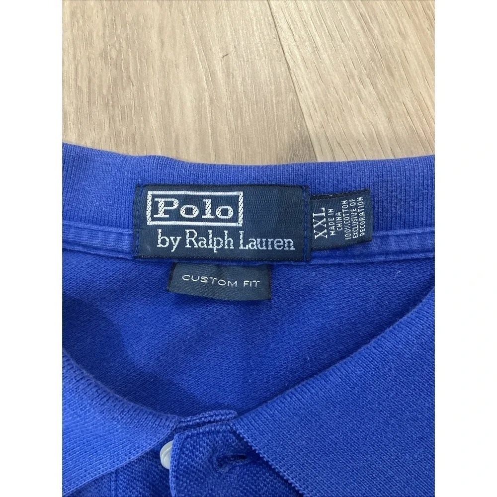 Polo Ralph Lauren Custom Fit Collared Shirt Blue XXL
